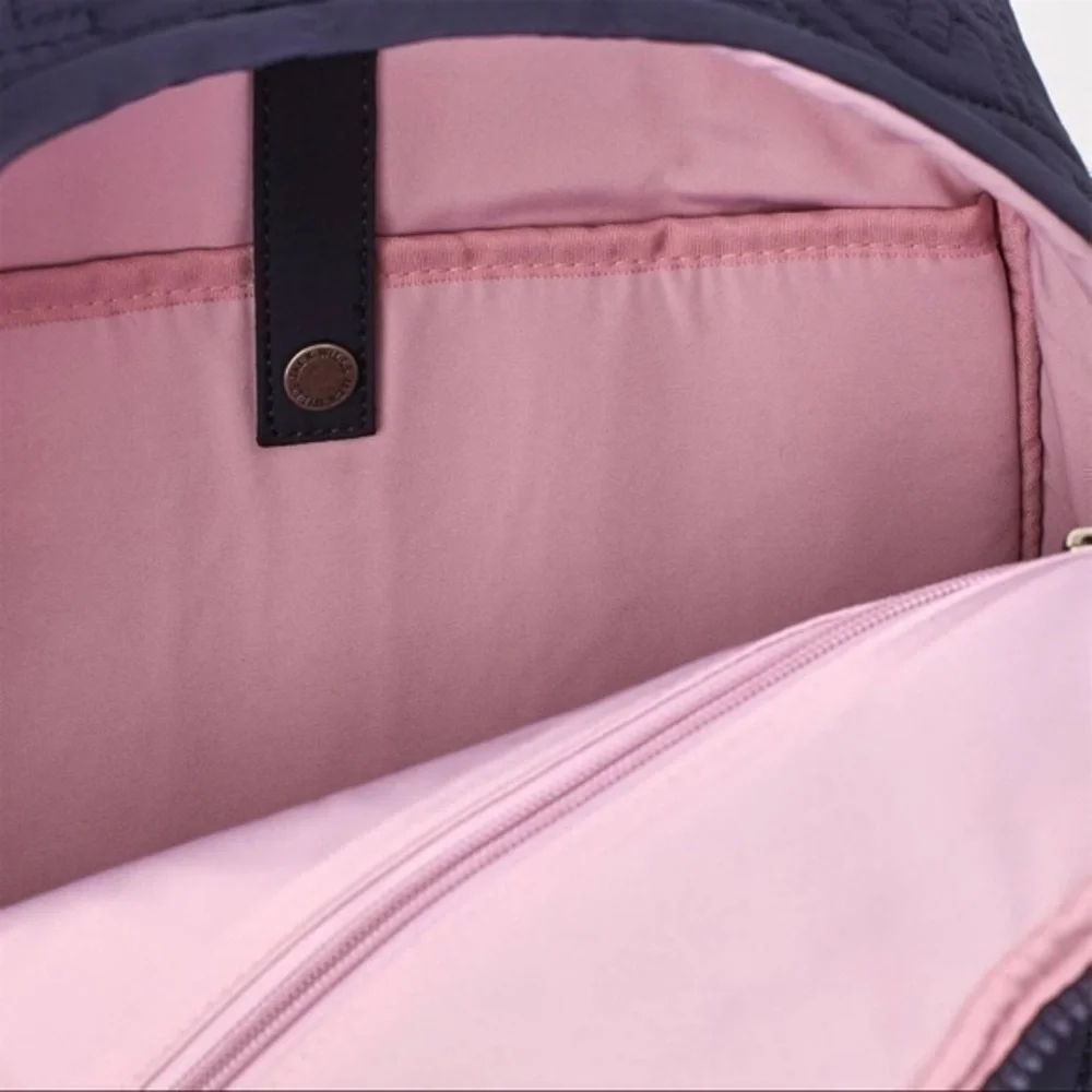 Quilted Navy Backpack - Picture 4 of 10